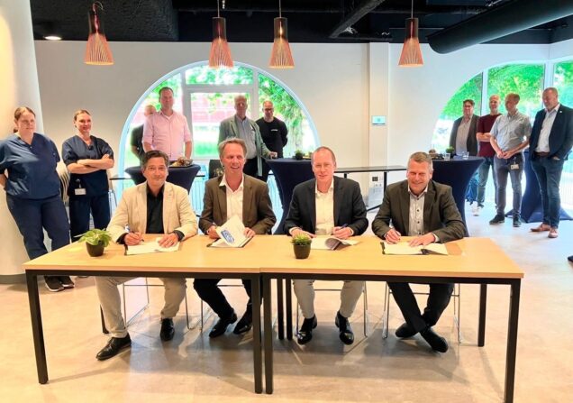 Ondertekening van het opleverdocument.